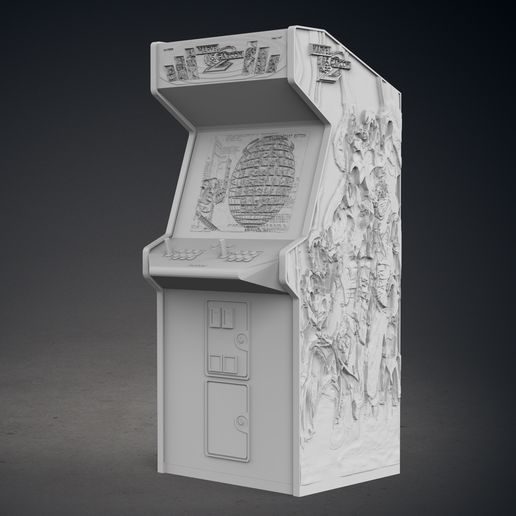🕹️ Marvel vs Capcom 2 Arcade Cabinet with Lithophane・ STL File for 3D ...