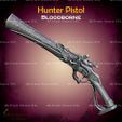 4.jpg Hunter Pistol Cosplay Bloodborne - STL File 3D print model