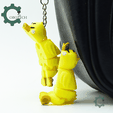 Cobotech-Sleepy Duck Articulated Keychain_05.png Cobotech Sleepy Duck Articulated Keychain - Cute Backpack Keychain