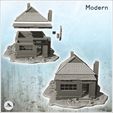 2.jpg Modern house with tin roof and external chimney (damaged version)  (props included) (8) - Cold Era Modern Warfare Conflict World War 3 WW2 WW3