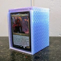 deck_box_1.jpg Free 3D file MTG Commander Showcase Toploader Deck Box single and double sided・3D print design to download