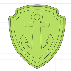 Снимок-экрана-119.png STL file Bath bomb mold PAW PATROL BADGE ZUMA・3D printing model to download