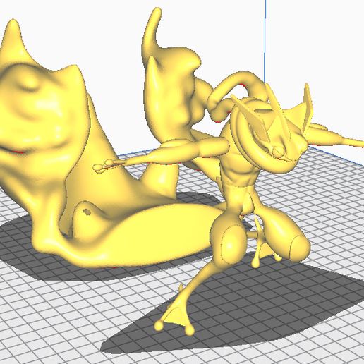 greninja + base 3D model