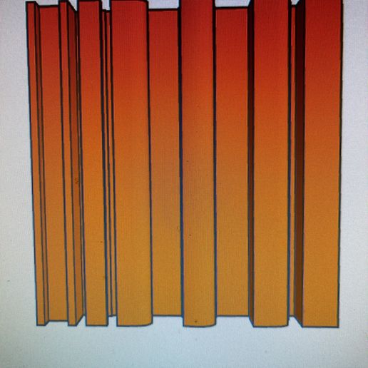 Three D and 2D Square silhouette "Hip 2 Be" 3D model