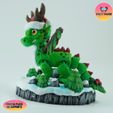 f.jpg PRINT IN PLACE FLEXI CHRISTMAS DRAGON ARTICULATED