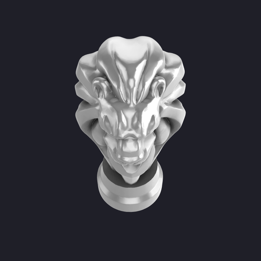 lionhead-render-3.png lion head statue 3D MODEL