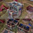 test print modular.jpg Modular industrial buildings for wargaming steampunk grimdark terrain