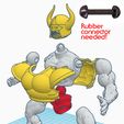 () Rubber connector needed! ({ Kol-Darr vintage MOTU