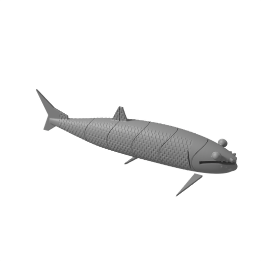 Articulated Xiphactinus Flexi Fish - Cretaceous Predator
