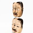 0004.jpg Japanese Dual Noh Mask toy