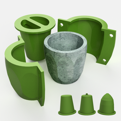 Molde_Vasija_V1_2.png file Concrete Pot Mold | Concrete Pot Mold | V1 Pattern Vessel・3D print object to download, originar3d