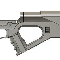 01.jpg Файл STL Рукоятка AR15 / M4 и регулируемый приклад・3D-печатная модель для загрузки