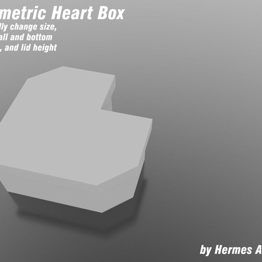 Parametric Heart Box - 3D model önizlemesi
