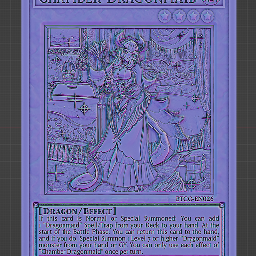 chamber dragonmaid - yugioh STL File for Cults