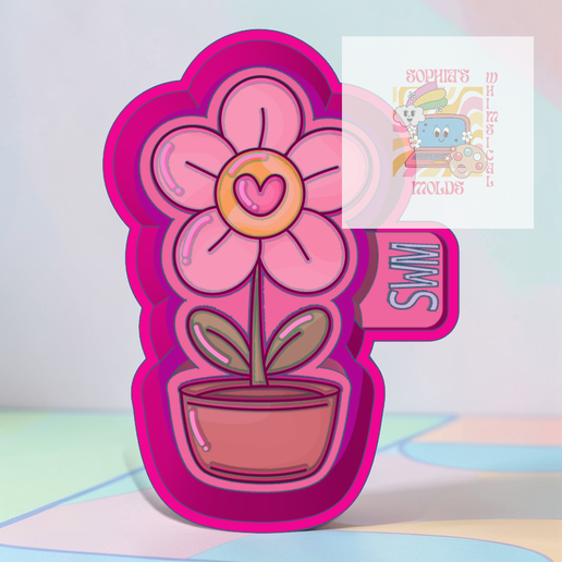 Flower with Heart Mold Housing