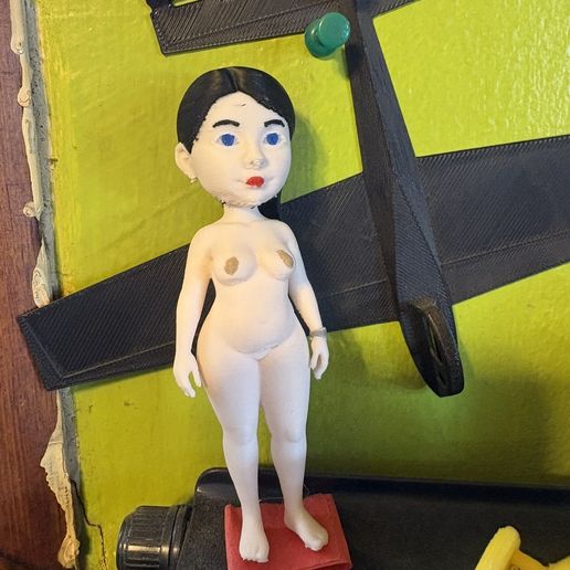 Nude naked full Female in color