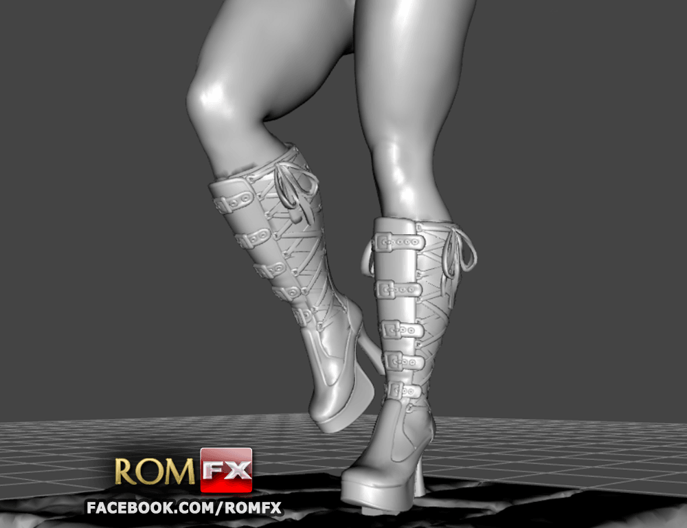 arlequina impressao9.png -Datei Harley Quinn Sexy 3D Druckbare Action Figur herunterladen • 3D-druckbare Vorlage, ROMFX