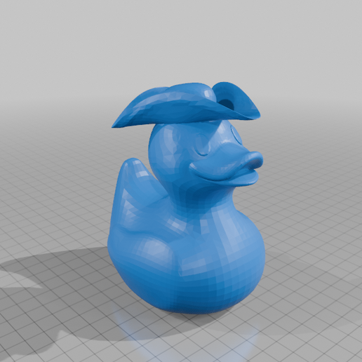 Pirate Hat Rubber Duck - 3D model önizlemesi