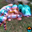 C1.png STL file 30 Inch Snake, Print In Place, Basilisk, Boa, Python, Articulating Flexi Wiggle Pet・3D printer design to download