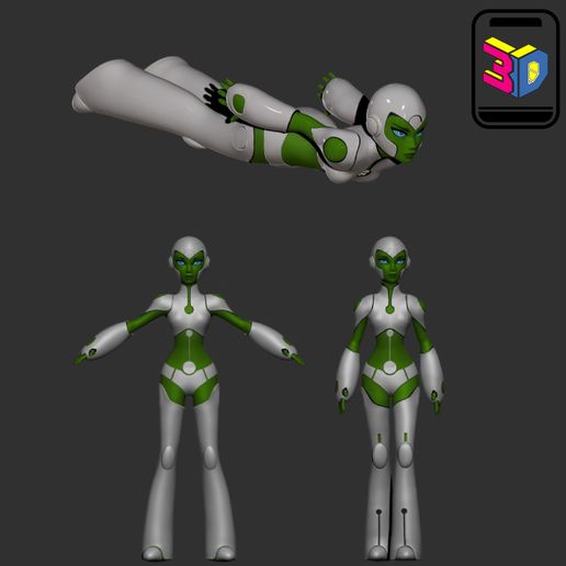 🏮 AYA (green lantern)・ STL File for 3D printing・Cults
