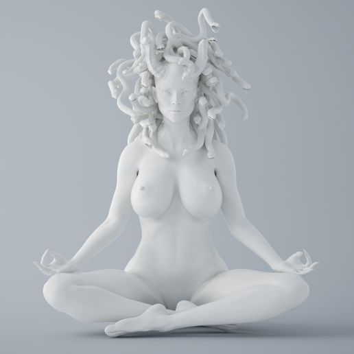 Medusa sitting - 3D model önizlemesi