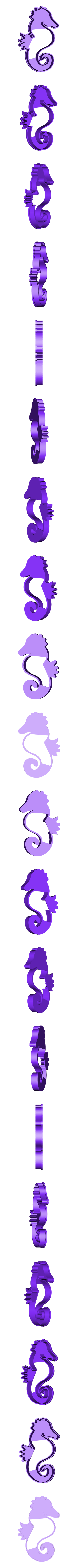 caballitodemar v1.stl Резак для печенья "Русалочка" 4 шт.