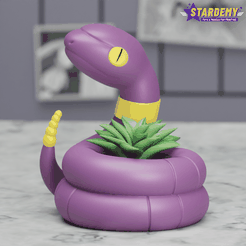 ekans01_ws.png STL-Datei Ekans Pflanzer Pokemon Team Rocket Druck im Ort keine Stützen・Design für den 3D-Druck zum Herunterladen