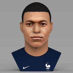 untitled.2038.jpg 3D file Kylian Mbappe bust ready for full color 3D printing・3D print object to download, PrintedReality