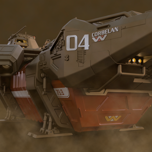 Archivo OBJ USCSS Corbelan IV | Alien Romulus | spacecraft 3d print ...