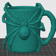 silence.png 3D Printable Black Widow Spider Mug - Gothic & Horror Cup STL obj
