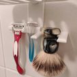 Photo-Front-view.jpeg Razor and Shaving Brush Holder for Ikea TISKEN