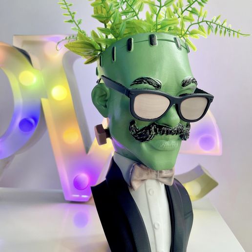 Frankenstein Bust Planter