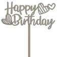 happy-birthday-hearts.png Cake Topper Happy Birthday - hearts and stars
