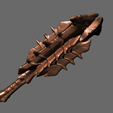 4.png DREADMACE MELEE DOOM THE DARK AGES MACE WEAPON - COSPLAY SCALE KEYED AND CUT ULTRA HIGH QUALITY HI-POLY STL FOR 3D PRINTING