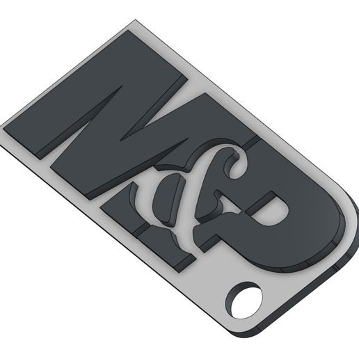 🗝️ M & P KEYCHAIN・ STL File for 3D printing・Cults