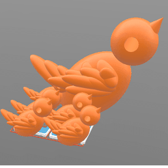Zozios (3).png Fichier STL gratuit Maquette Stratomaker Imprimante en 3D avec mascotte STRATO・Plan pour impression 3D à télécharger