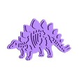 stegosaurus body.stl stegosaurus cookie cutter