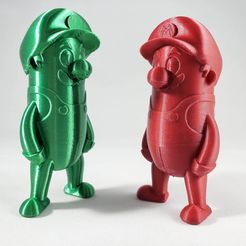 20191224_132111.jpg Free STL file Mario Bros Minis w/ MMU・Model to download and 3D print