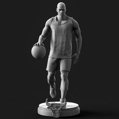 Preview_1.jpg Archivo STL Micheal Jordan 3・Modelo para descargar e imprimir en 3D