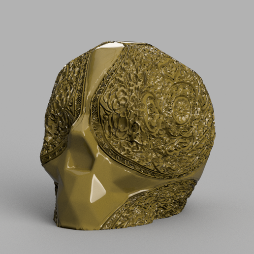 Old Skull X2 - 3D model önizlemesi