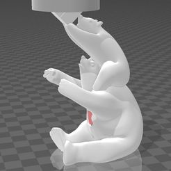 APPLE-WATCH_BEARS.jpg STL file Suporte Dock Station Apple Watch Bears・3D printer model to download