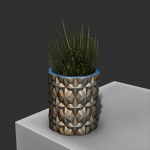 Plant Pot Geometry Design 3D model