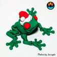 PXL_20231207_0018547402.png Festive Frogs, Holiday Special Amphibians, CUte Easy Print in Place Flexi Pets