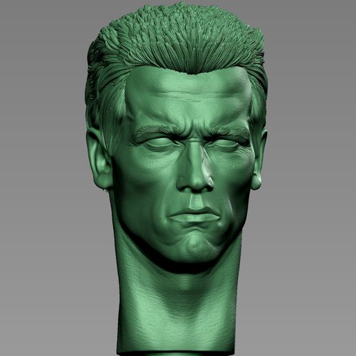 12.jpg Kopf Arnold schwarzenegger T800 3d Druck Modell