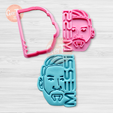 PhotoRoom-20230823_151340.png MESSI COMBINED WITH TEXT Cutter with Stamp / Cookie Cutter FACE MESSI