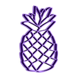 Anana10cm.stl cookie cutters plage pack ananas surf ananas flamant flamant rose