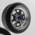 9.png Porsche 914 wheel and tire for 1/24 scale auto