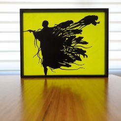 20200824_094937.jpg Free STL file Voldemort Dementor Harry Potter Silhouette Art・3D printable design to download