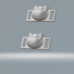 hello.png Fichier STL Boucle en dentelle Hello Kitty・Plan pour impression 3D à télécharger