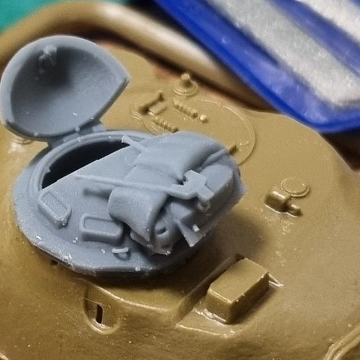 🪖 M48A3 tank commander cupola M1 G305 riser open hatch・ STL File for 3D ...